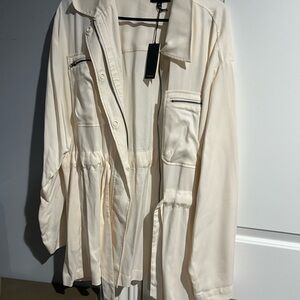 Monrow Cream Women's Jacket size Large